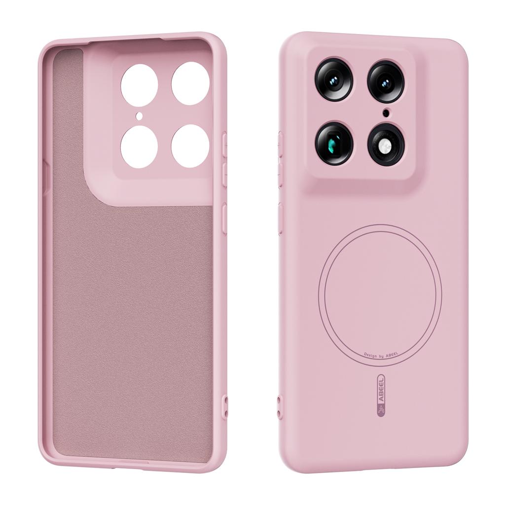 For Motorola Moto Signature 5G X70 Air Pro Case Inner Fur Liquid Silicone For Magsafe Ring Holder Soft Mobile Phone Cover