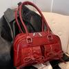 Korean Lazy Style Shoulder Bag Women'S Ins Tide Solid Color Niche Design Explosion Simple And Versatile Commuting Texture