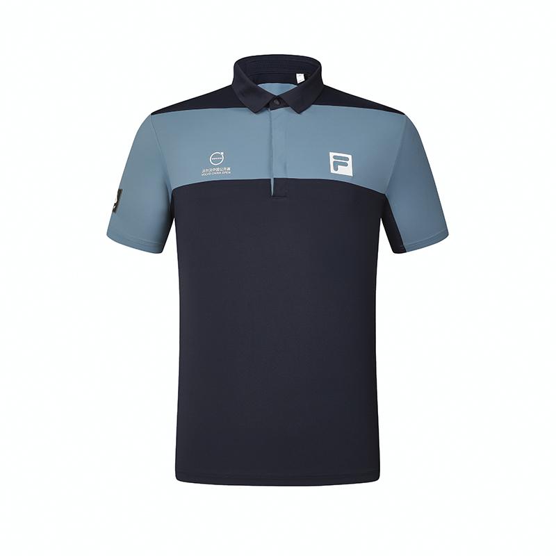 FILA Polo Shirts Men s Tide Blue Polo Collar Moderate Other A11M425150FDB 175/96A/L