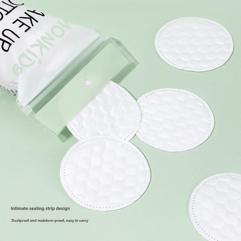 100-Count Large Pearl Grain Cosmetic Cotton Pads for Makeup Removal