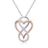 Silvere Glam Stylish And Elegant Heart-shaped Moissanite Necklace, High-end Silver Pendant, New Rose Gold Collarbone Chain