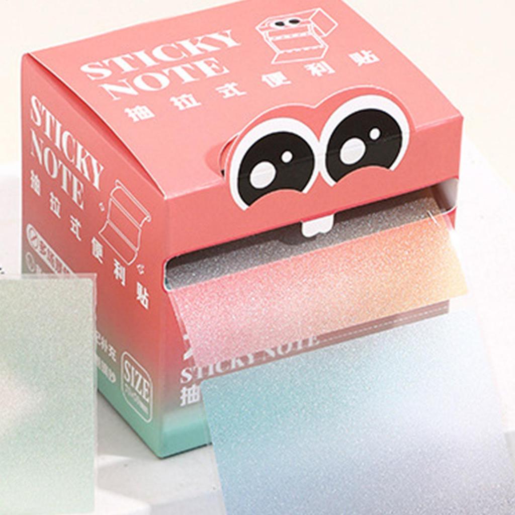 Cute Sticky Notes 105 Sheets Aesthetic Glitter Memo Pads, Decorative Sticky Notes For Journaling School Office Home Book