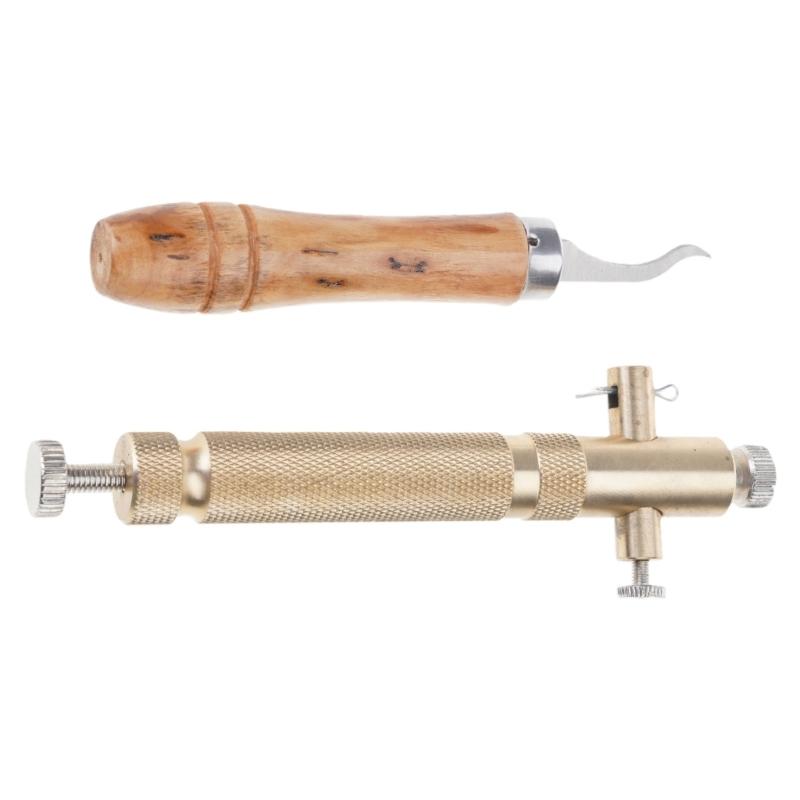 Hochpräzises Geigeninlay-Nutenstecherwerkzeug Verstellbare Tiefe Ränderstecher für Instrumentenbauer und Handwerk