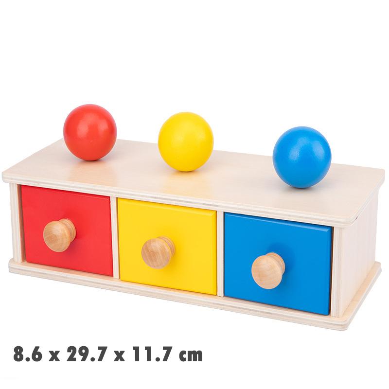 Baby Wooden Montessori Box Sensory Toys Color Shape Sorting Matching Games Winder Object Permanence Activities Educational Toys