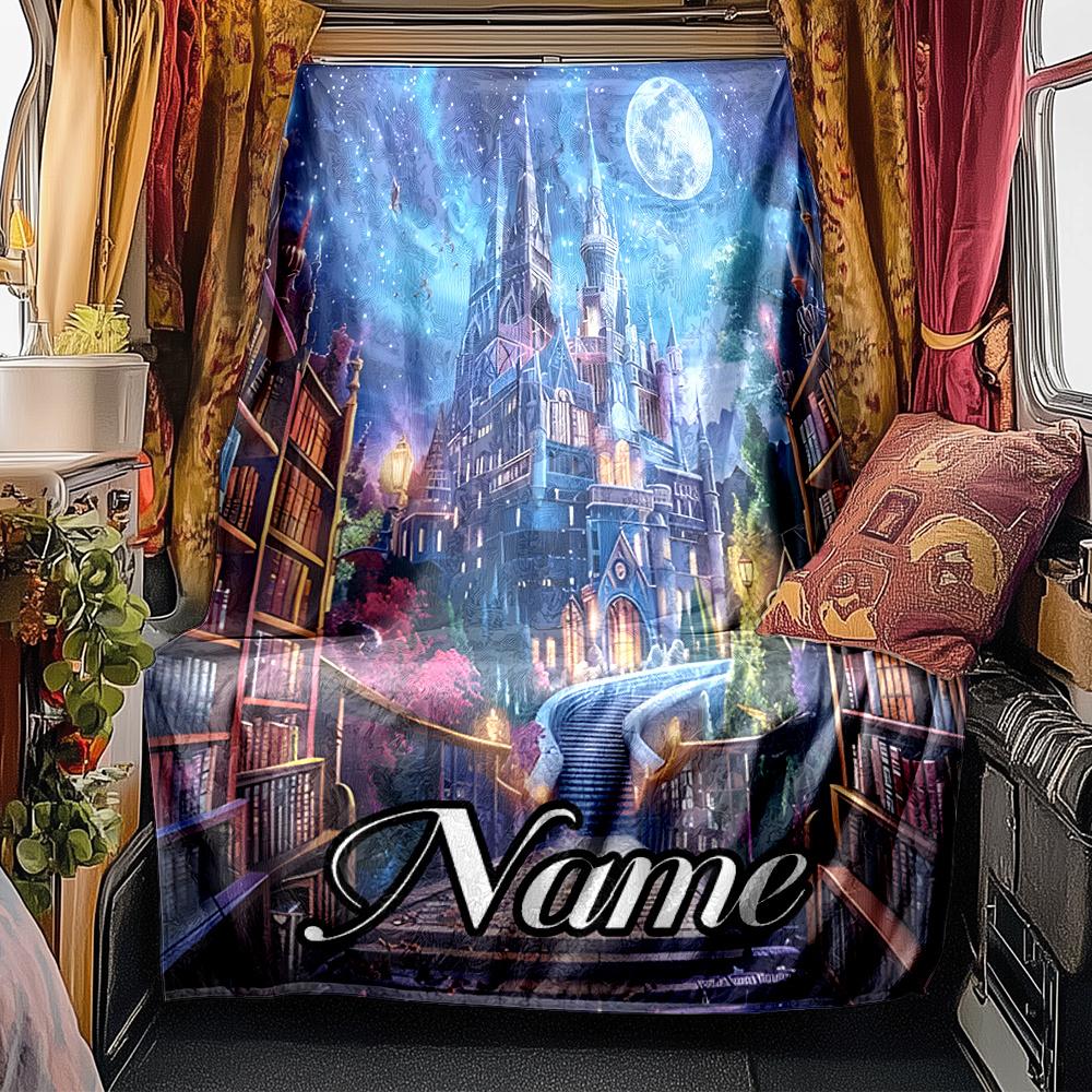 Book Paradise Blanket Personalized Name Soft Comfortable Stylish Blanket Car Blanket Perfect For Travel Camping Outdoor Home Suitable For All Seasons