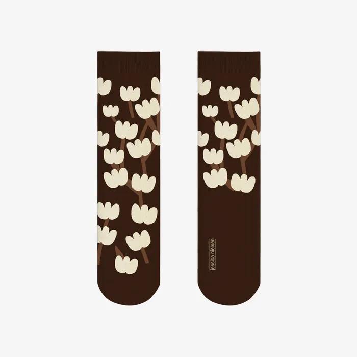 Socks Brown Cotton / Jessica Nielsen