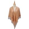Embroidery Lace Scarf Shawl Floral Triangular Veil Shawl for Women Party Scarf Wedding Poncho Stoles Ladies Headband Wraps