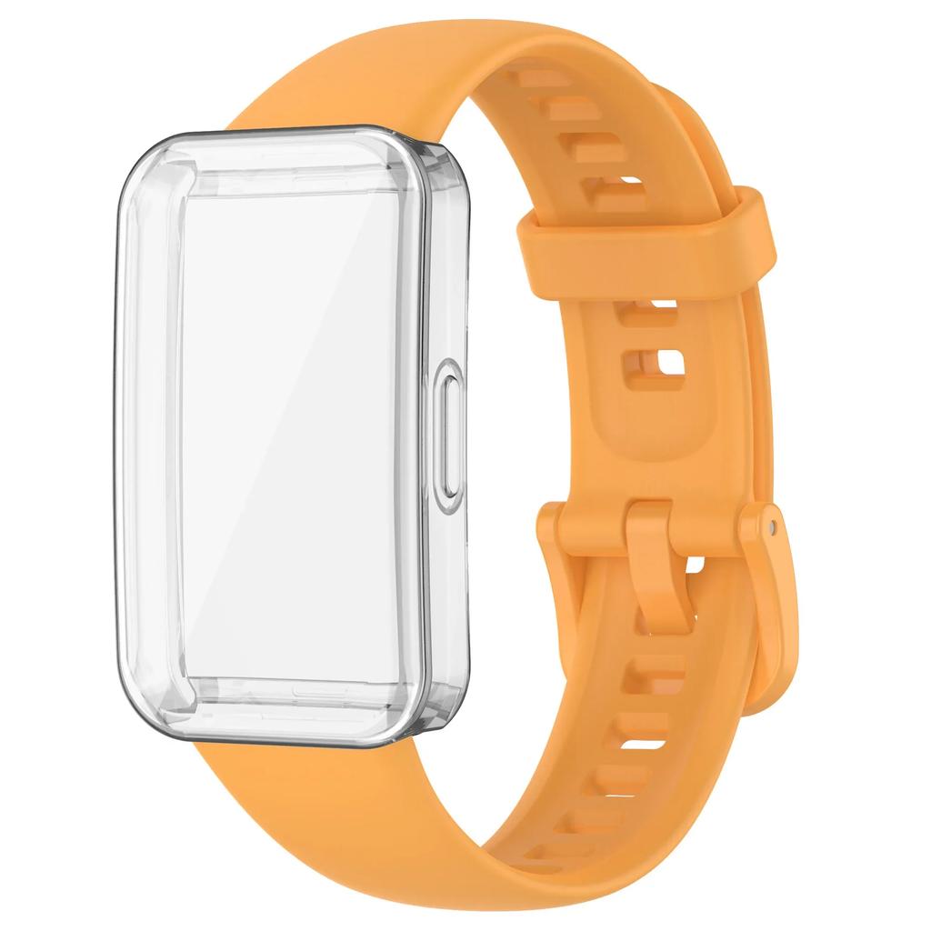 Silicone Watchbands For Huawei Band 9 Strap Replacement Strap For Huawei Band 8 Correa Bracelet Screen Protector Accessories