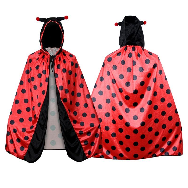 Halloween Ladybug Neutral Cape, Cosplay Masquerade Ladybug Animal Cape