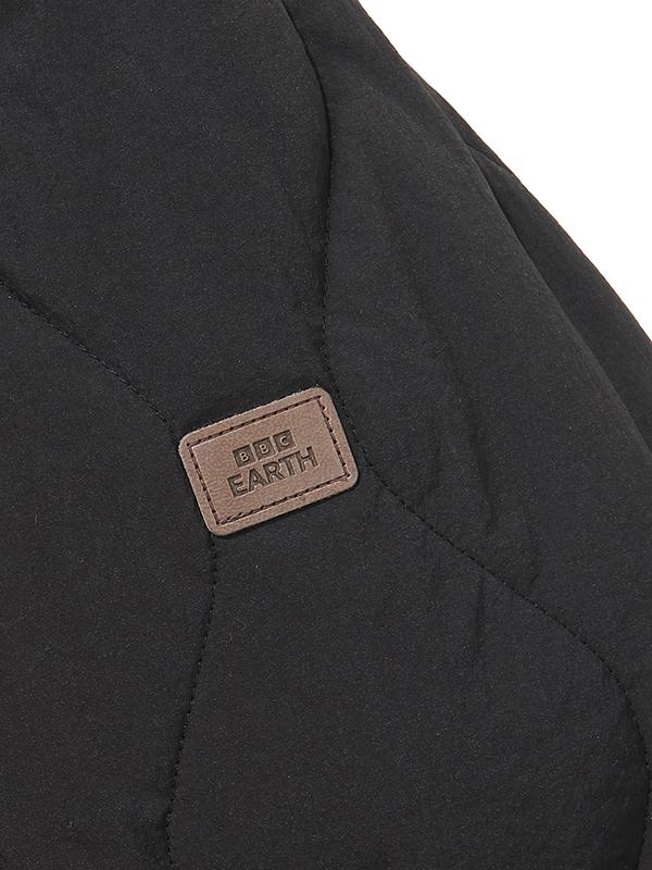 Bbc Earth [Oslo] Teddy Diamond Quilted Long Puffer_Black