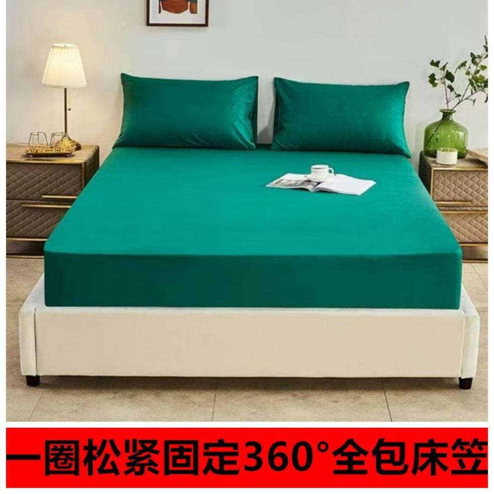 Summer Washed Cotton Fitted Sheet Set, All-around Wrap Mattress Cover, Baby Friendly Single Bed Sheet Mattress Protector