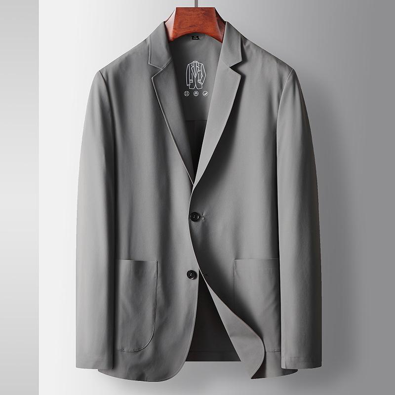 Spring and Summer Light Luxury Business Non-ironing Single West Youth Solid Color Thin Cool Suit Jacket