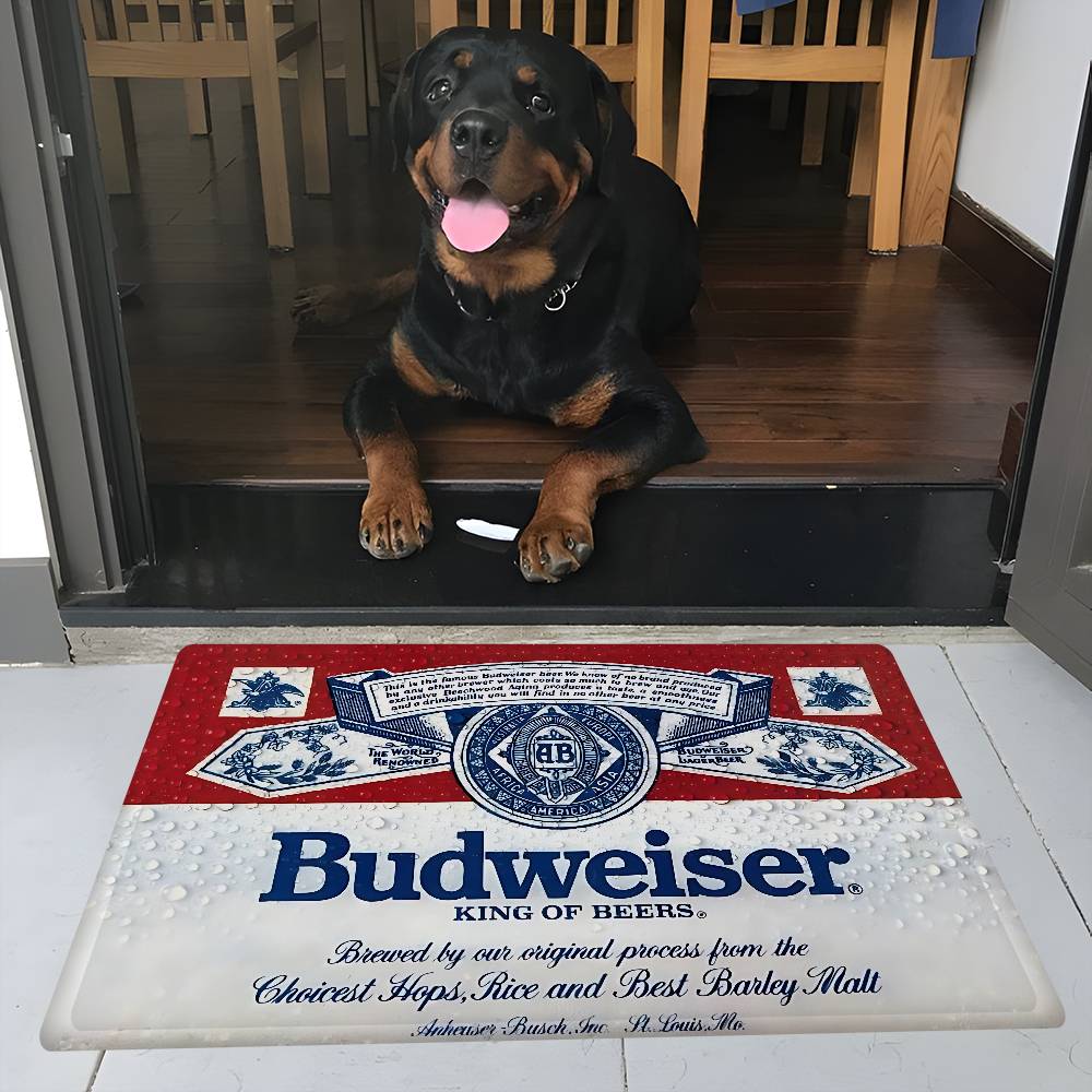 Král piva B-Budweiser Podložka na podlahu INS styl Měkká podložka do ložnice Podložka do domu a prádelny Protiskluzové domácí koberce