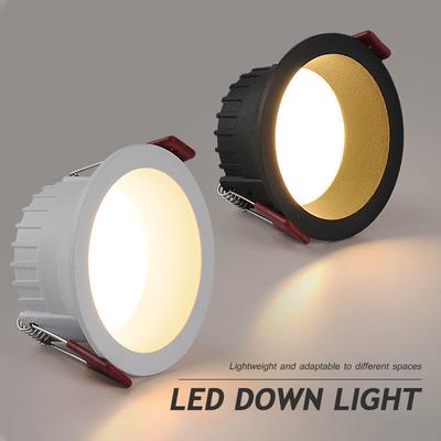 Kısılabilir LED Downlight Tavan Lambası Parlama Önleyici 3W 5W 7W 10W 12W 15W LED Spot Arka Plan İç Aydınlatma AC220V 110V