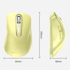 QAF Wireless Ergonomic 1400DPI Optical USB Receiver 5 Compatible with Red and Lemon Yellow 2.4GHz Mouse, Design, Long-Term Use, High-Precision