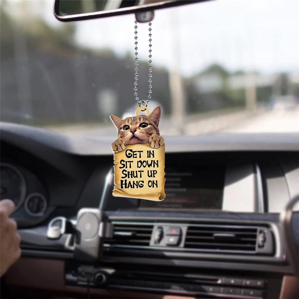 Animal Car Whimsical Hanging Pendant Delightful Acrylic Decor For Auto And Home