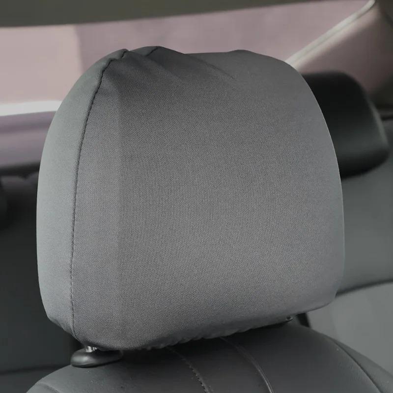 Universal Car Seat Headrest Pillowcase Elastic Neck Pillow Cover Dustproof Car Interior Accessories Pillow Neck Rest Cushion