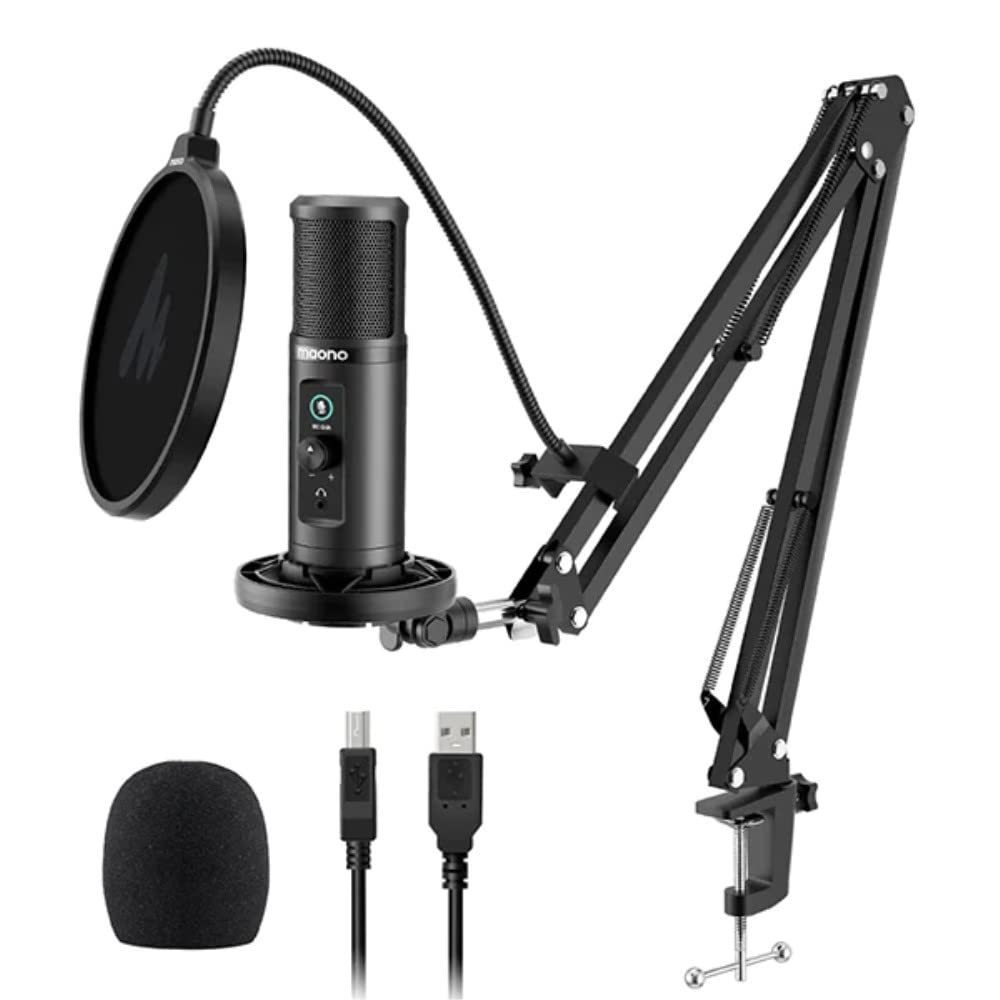 

MAONO USB Condenser Microphone [USB MicrophoneArm Stand Set] for PC, USB Microphone, and Streaming (AU-PM422)