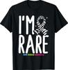 I'm Rare Disease Warrior Zabra Ribbon Rare Disease Awareness T-Shirt