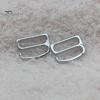 Bra Hooks 10Pcs Electroplating Process Strong Material Durable Sturdy Two Holes Buttons Decorative Alloy Swimsuit Tops Underwear Metal for Lady Hook