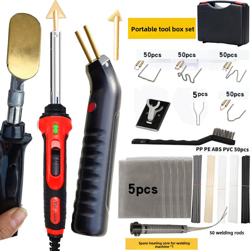 Electric Soldering Iron for Car Bumper Repair: Plastic Crack Welding and Auto Maintenance Tool Kit