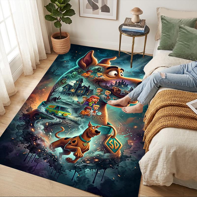 Scoobydoo Mystery Living Room Nonslip Area Rug Soft Carpet For Bedroom Game Playroom Sofa Office Home Decor Doormat Christmas Gift C102113