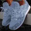 Sneaker Kinder Muffin Pailletten Schuhe Farblich passend Atmungsaktiv Strass Plateau-Sneaker Damen Übergröße