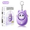 Cute Cat Personal Self Defense Alarm Light 130db Self Defense Siren Safety Alarm For Outdoor Women Girl Personal Keychain Alarm
