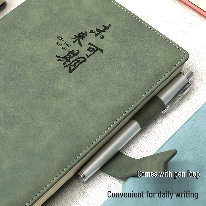 Custom B5 Notebook Gift Set with Thickened Cover, A5 Business Diary, and Logo Printing.