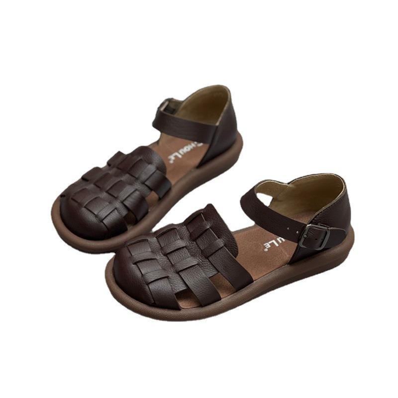Women's Summer Handmade Pure Leather Sandals Cowhide Casual Sandals