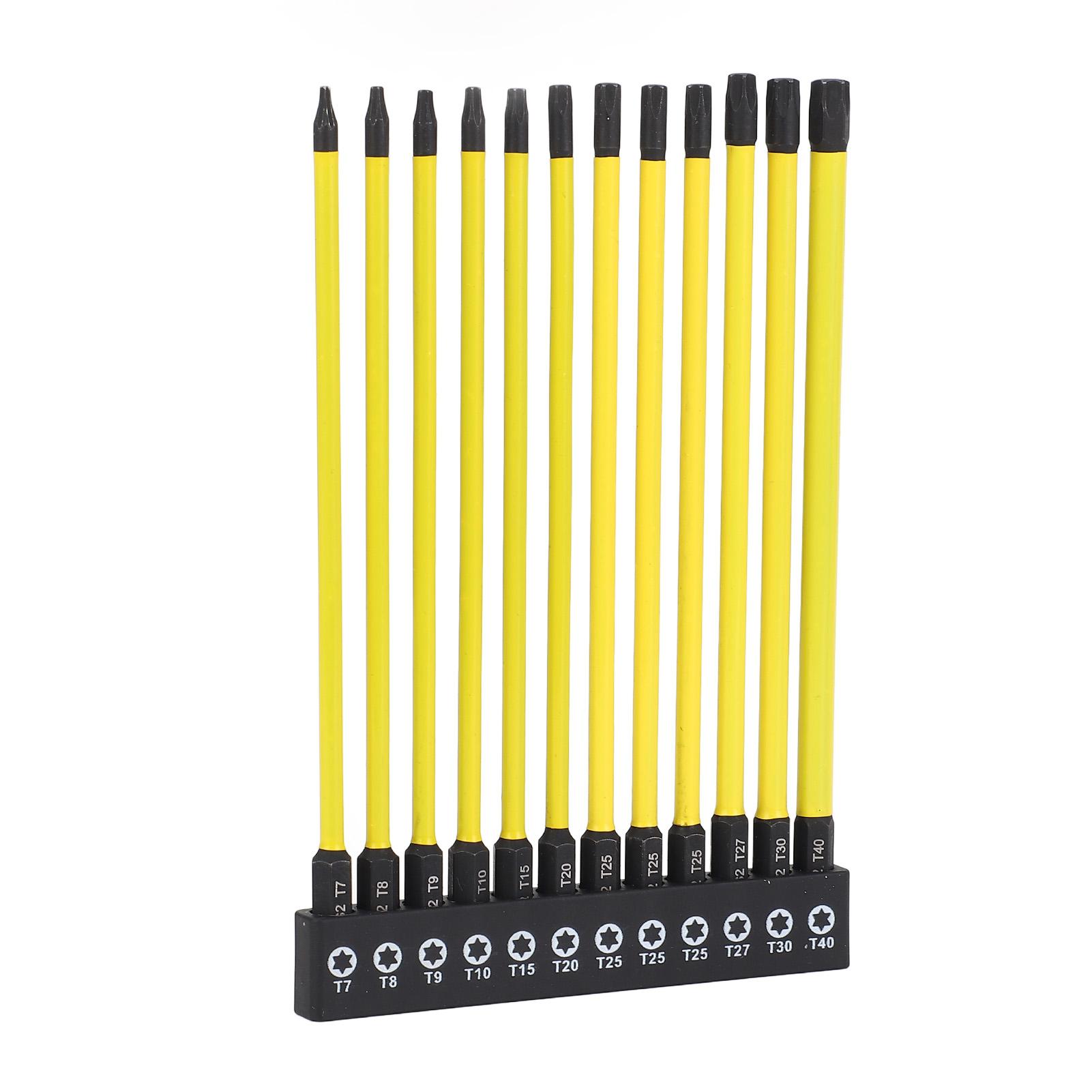 

Набор бит для шуруповерта S2 Легированная сталь 60HRC Высокая твердость Шестигранный хвостовик Длина 150 мм Звезда Магнитные