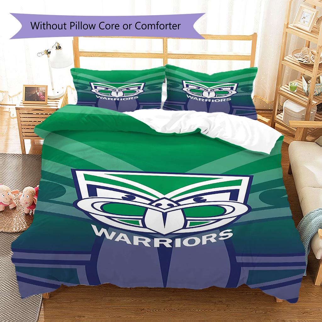 Biancheria da letto con motivo New Zealand Warriors, Set piumone Copripiumone Federa Regalo di Compleanno per la Casa (1 * copripiumino + 2 * federa, senza nucleo)