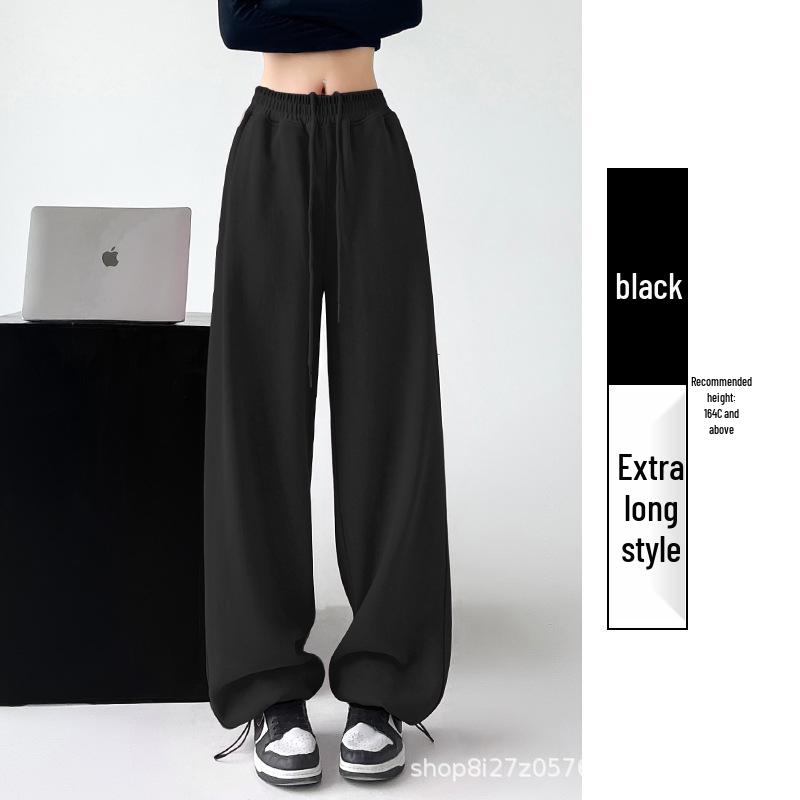 Women's High Waist Wide-Leg Sweatpants: 2025 American Spring/Autumn Style Joggers