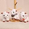 Pp Cotton Little Sheep Plush Keychain Soft Comfortable Cartoon Animal Stuffed Doll Collection Keyring