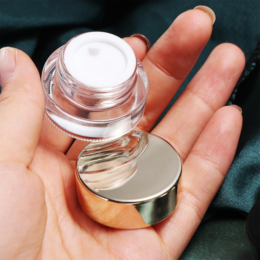 Black Gold Eye Cream Pots Mini Face Cream Packaging Bottle Makeup Jar  for Skin Care