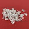 Sterling Silver 3D Fu Character Pendant & Bead Bracelet DIY Jewelry Set