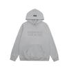 High Street Trend Brand ESSENTIALS Fleece-Lined Heavyweight Flocked Letter Hoodie for Men & Women