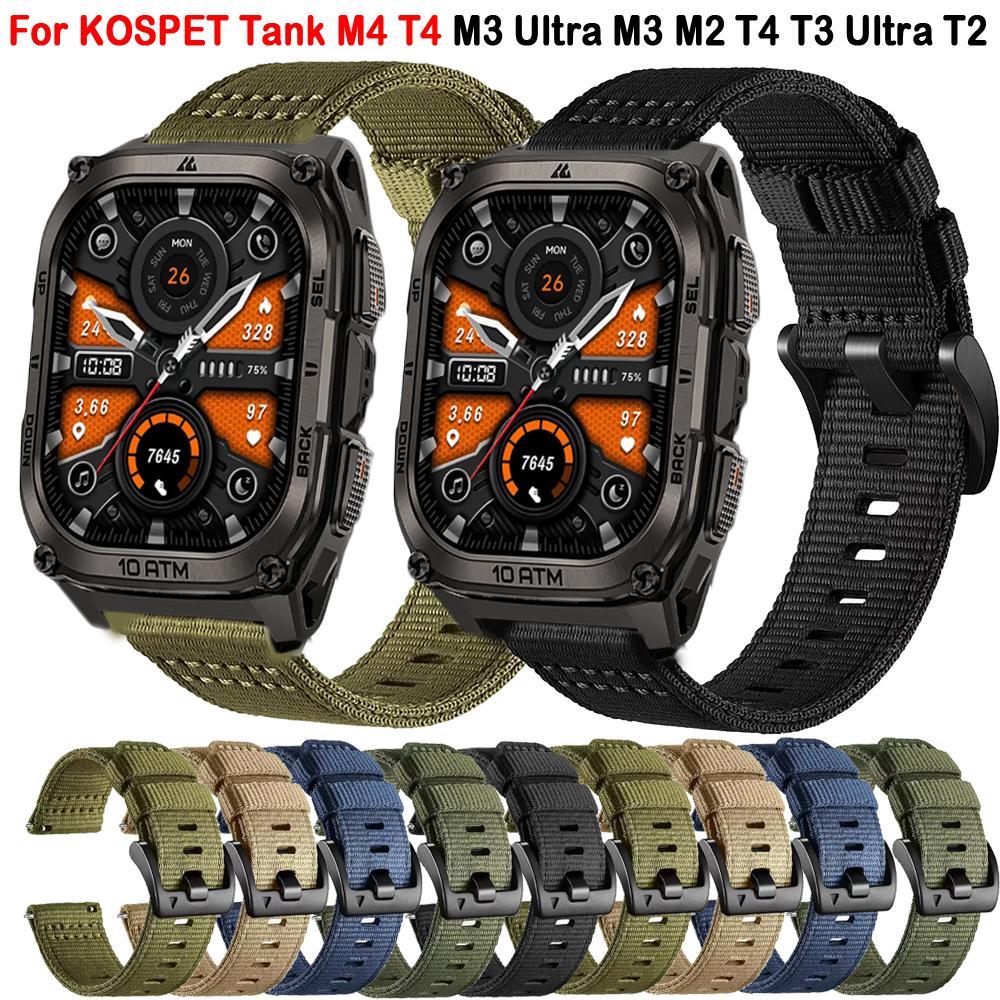 22mm Nylonarmband für KOSPET Tank M4 T4 Armband für KOSPET TANK M3 Ultra M3 M2 T3 Ultra T3 T2 Armband für Herren Zubehör