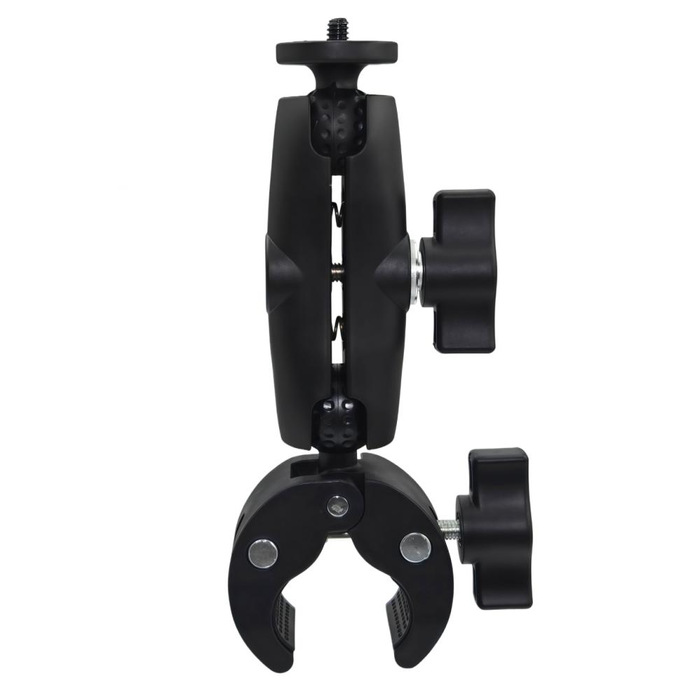 Crab Super Clamp Double Clip Camera Bracket For Dji Action6 5Pro GoPro Insta360 X5 Motorcycle Bicycle Handlebar Mount Accessory