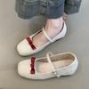 French Bow Round Head Ballet Shoes Fairy Summer Fairy Shoes Flat Gentle Evening Shoes Single Shoes