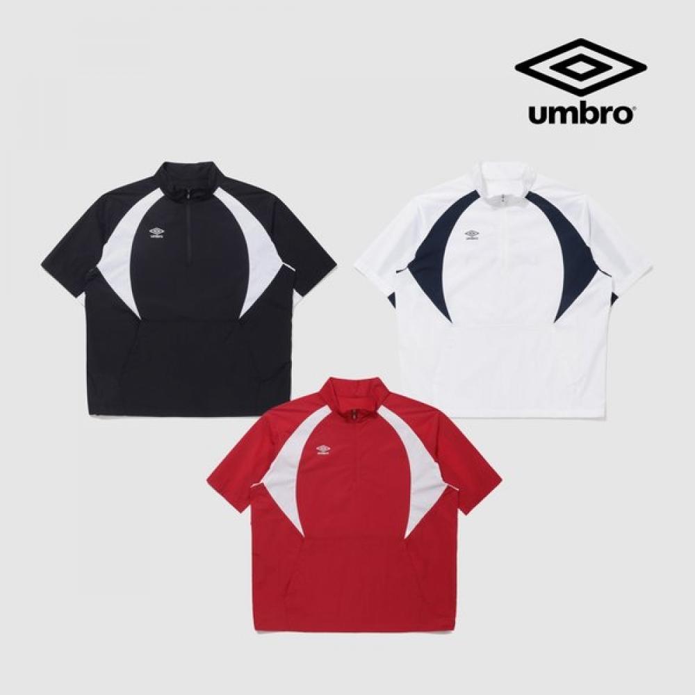 

Umbro [25y S S] Double Cut Short Sleeve Stand Neck Anorak uq221Swt54 blacks/90