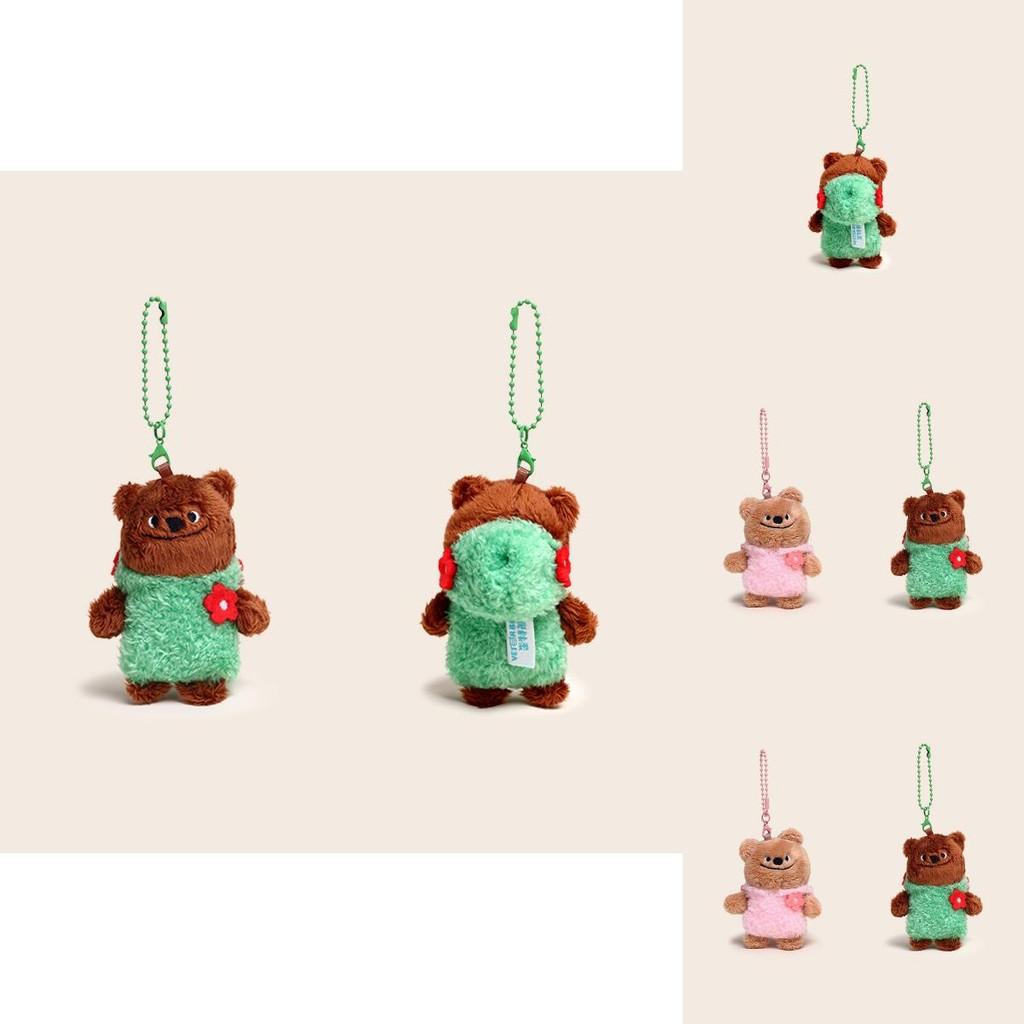 Paar Bär Paar Plüsch Schlüsselanhänger Mit Kleiderdesign Für Geschenk Und Dekoration