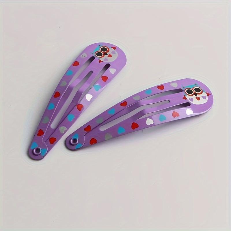 high quality20-50pcs New Basic Girl Print BB Clips Fashion Bangs Hairpins Cute Teardrop Hair Accessories Side Clips