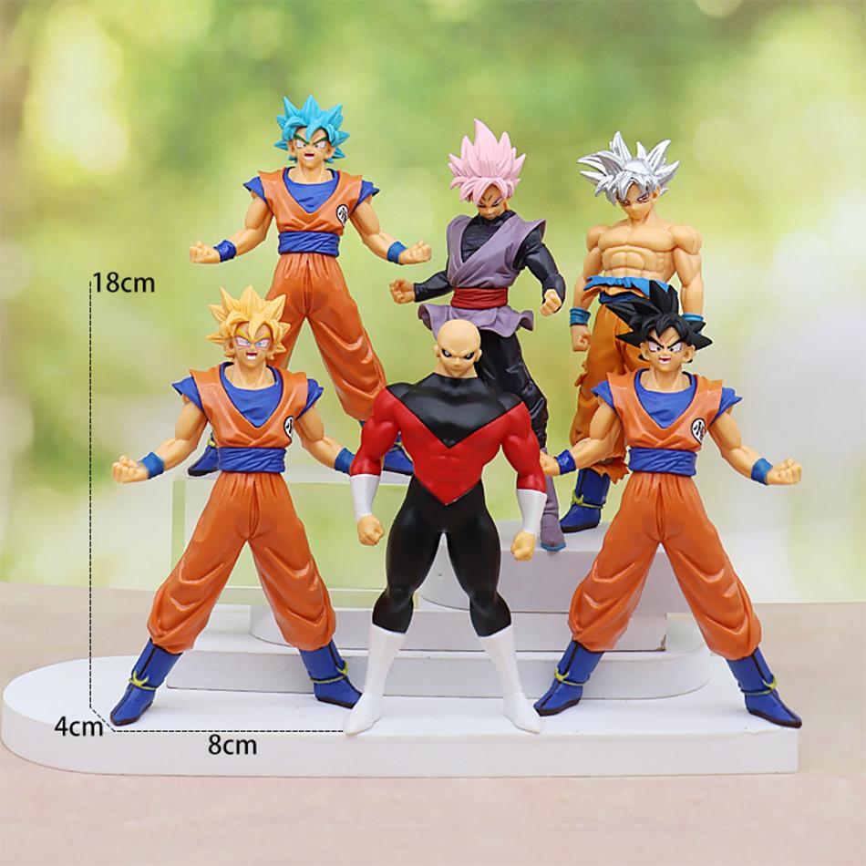 17-18CM Anime Dragon Ball Super Saiyan Son Goku Broly Vegeta Action Figure Model Gifts Collectible Figurines Kids Z for Round Sensory Compression 4