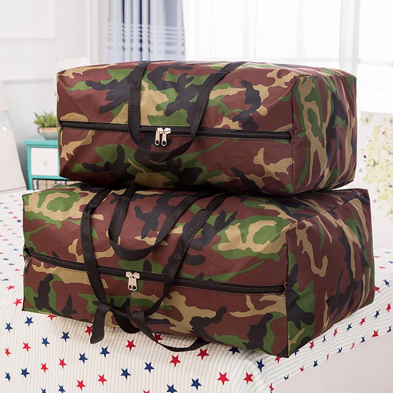 Camouflage Luggage Moving House Big Bag Thick Waterproof Oxford Cloth Large Capacity Quilt Storage Bag Travel Camping Bag