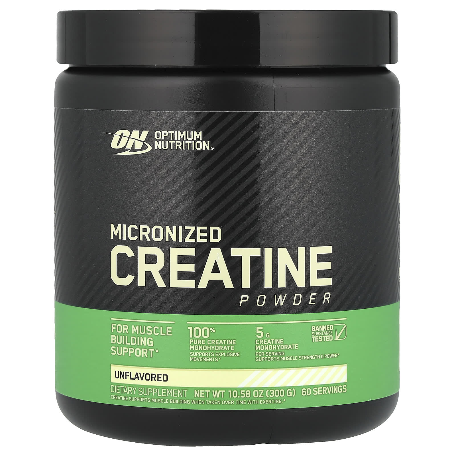 

Optimum Nutrition, Мікронізований креатин у порошку, без смаку, 10,6 унції (300 г)