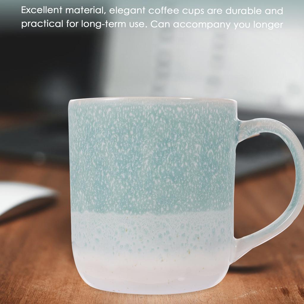 Reusable Ceramic Coffee Mug Non Slip Handle Household Water Mug Breakfast Cup for Coffee Tea Milk Handheld Mugs