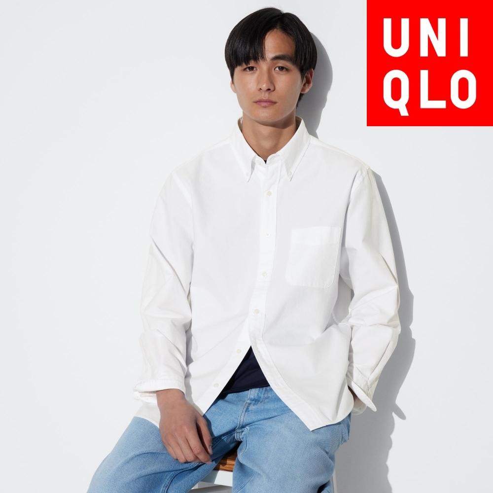 

Рубашка Оксфорд UNIQLO с длинным рукавом 06 GRAY/UNISEX M