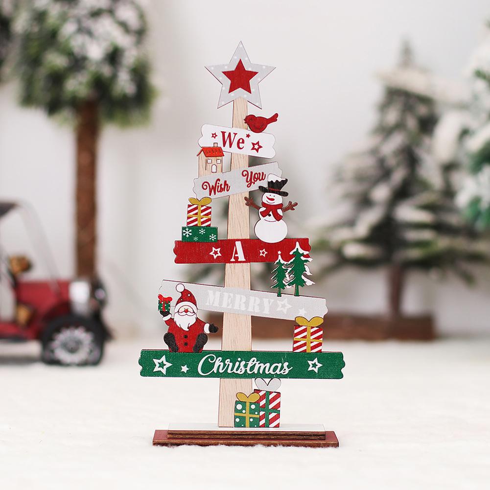Ornamenti in Legno per Albero di Natale Bambola Senza Volto Travestimento Oggetti di Scena per Foto Regali di Natale per Decorazioni Casa