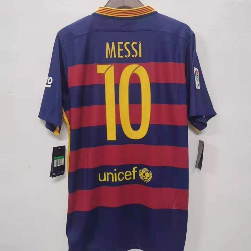 Maglia Barcelona 10-11 14-15 Casa N.. 10 No. 11 Maglia da calcio Neymar Maglia retrò